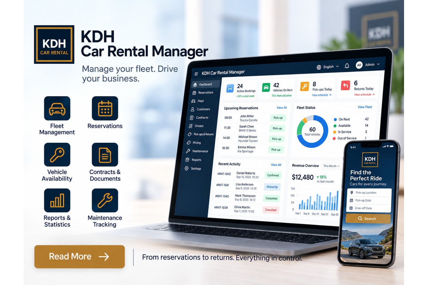 KDH Car Rental Manager