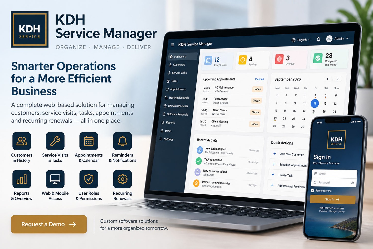 KDH Service Manager